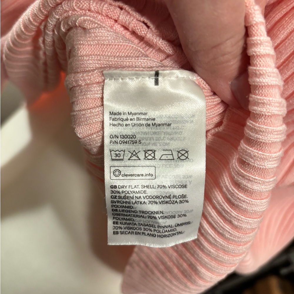 H&M Pink Ribbed Cardigan - Picture 5 of 5